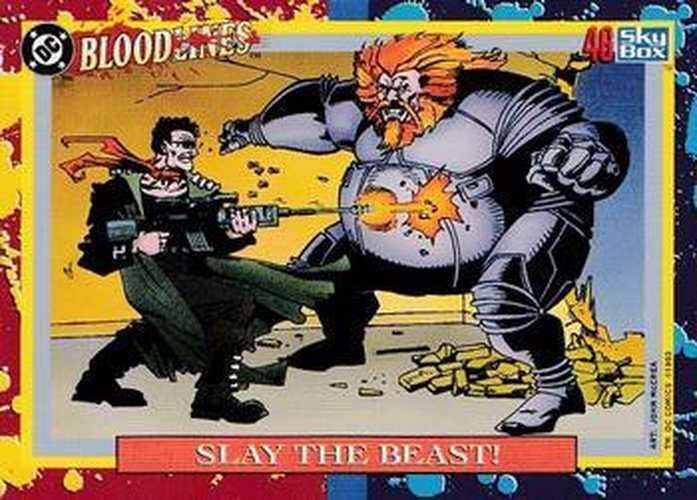 #46 Slay the Beast! - 1993 SkyBox DC Comics Bloodlines
