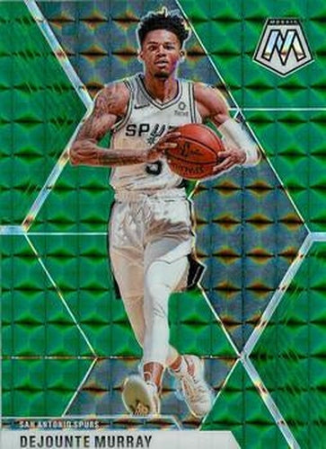 #46 Dejounte Murray - San Antonio Spurs - 2019-20 Panini Mosaic - Green Prizm Basketball