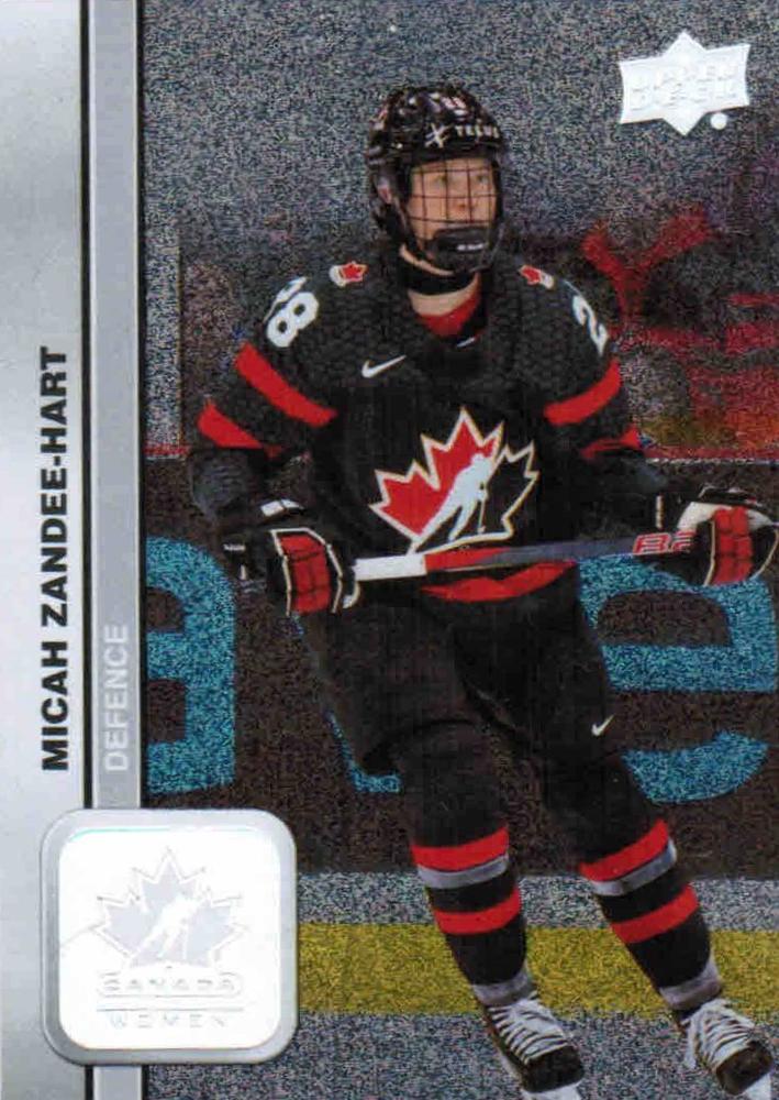#46 Micah Zandee-Hart - Canada - 2023 Upper Deck Team Canada Juniors - Patterned Foilboard Hockey