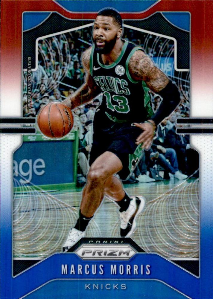#46 Marcus Morris - New York Knicks - 2019-20 Panini Prizm - Prizms Red White and Blue Basketball