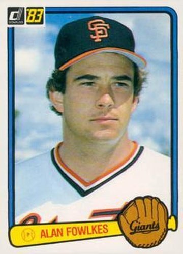 #46 Alan Fowlkes - San Francisco Giants - 1983 Donruss Baseball