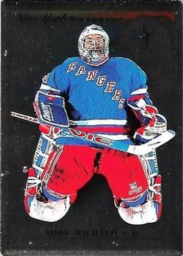 #46 Mike Richter - New York Rangers - 1996-97 Leaf Preferred - Steel Hockey