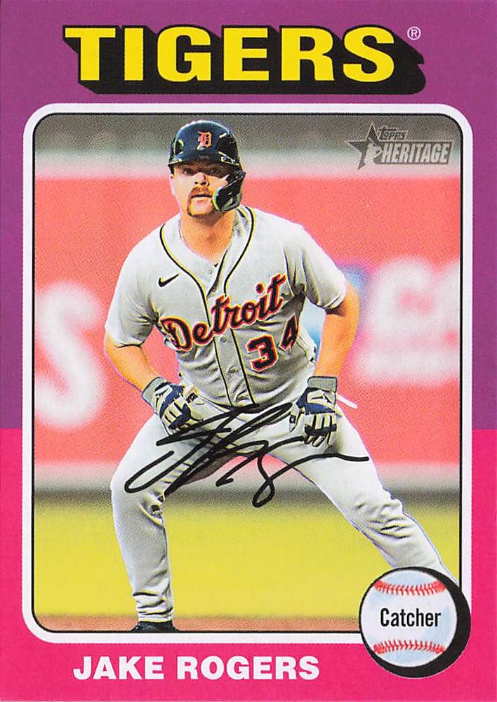 #46 Jake Rogers - Detroit Tigers - 2024 Topps Heritage Baseball