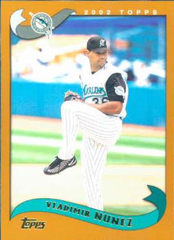 #46 Vladimir Nunez - Florida Marlins - 2002 Topps Baseball