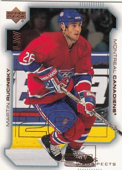 #46 Martin Rucinsky - Montreal Canadiens - 2000-01 Upper Deck Pros & Prospects Hockey
