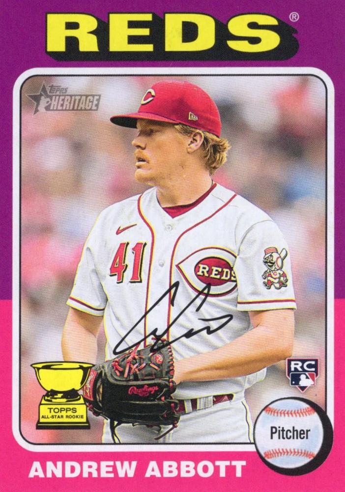 #470b Andrew Abbott - Cincinnati Reds - 2024 Topps Heritage Baseball