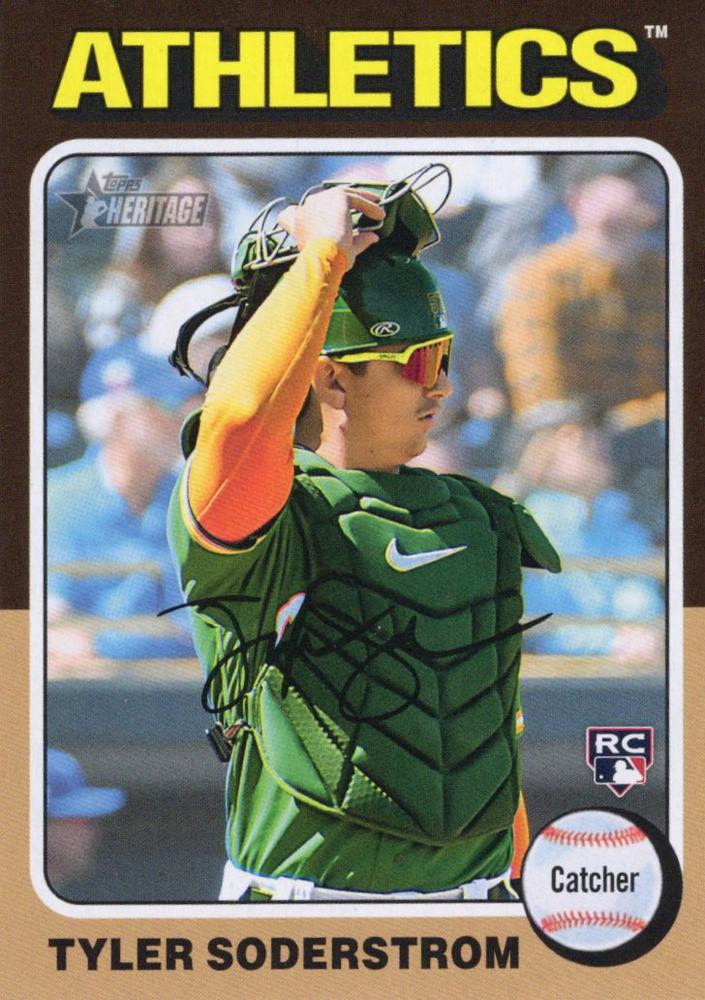 #471b Tyler Soderstrom - Oakland Athletics - 2024 Topps Heritage Baseball