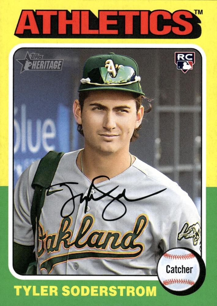 #471c Tyler Soderstrom - Oakland Athletics - 2024 Topps Heritage Baseball