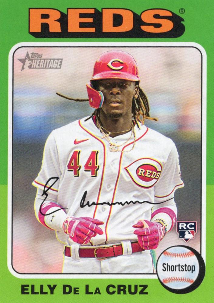 #473b Elly De La Cruz - Cincinnati Reds - 2024 Topps Heritage Baseball