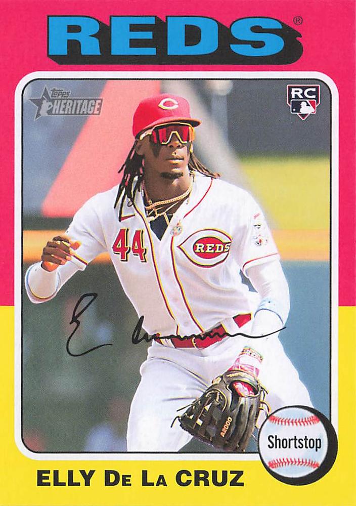#473c Elly De La Cruz - Cincinnati Reds - 2024 Topps Heritage Baseball