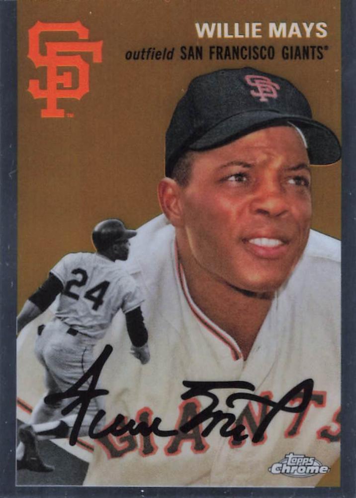 #475 Willie Mays - San Francisco Giants - 2023 Topps Chrome Platinum Anniversary Baseball