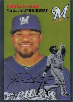 #476 Prince Fielder - Milwaukee Brewers - 2023 Topps Chrome Platinum Anniversary Baseball