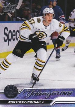 #478 Matthew Poitras - Boston Bruins -2023-24 Upper Deck Hockey