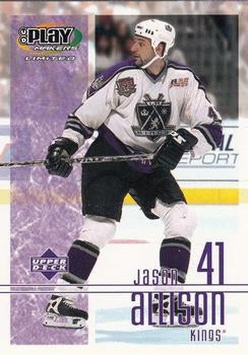 #47 Jason Allison - Los Angeles Kings - 2001-02 Upper Deck Playmakers Hockey