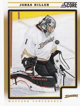 #47 Jonas Hiller - Anaheim Ducks - 2012-13 Score - Gold Rush Hockey