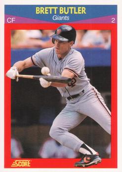 #47 Brett Butler - San Francisco Giants - 1990 Score 100 Superstars Baseball