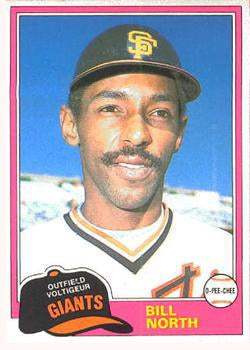 #47 Bill North - San Francisco Giants - 1981 O-Pee-Chee - Gray Back Baseball