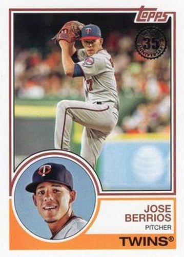 #83-47 Jose Berrios - Minnesota Twins - 2018 Topps - 1983 Topps Baseball 35th Anniversary Baseball
