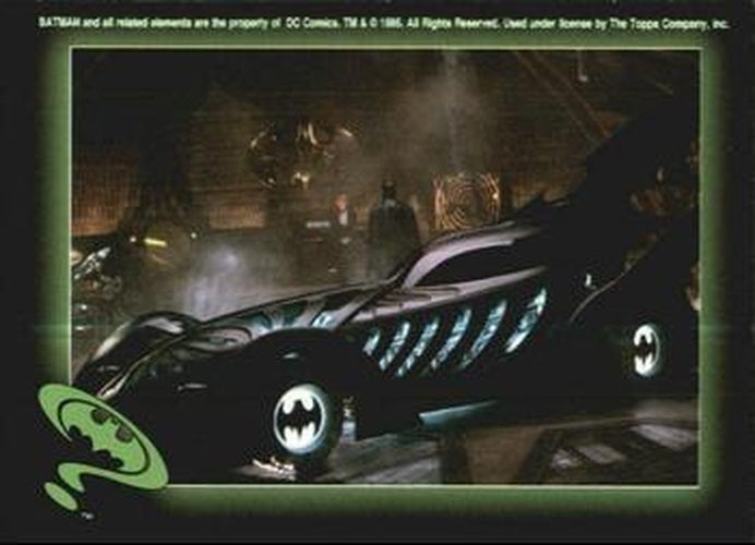 #47 Batmobile in cave - 1995 Topps Batman Forever Stickers