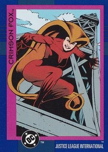 #47 Crimson Fox - 1993 SkyBox DC Cosmic Teams
