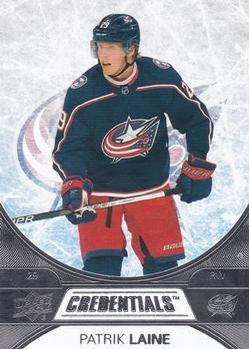 #47 Patrik Laine - Columbus Blue Jackets - 2021-22 Upper Deck Credentials Hockey