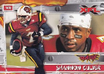 #47 Shannon Culver - Orlando Rage - 2001 Topps XFL Football