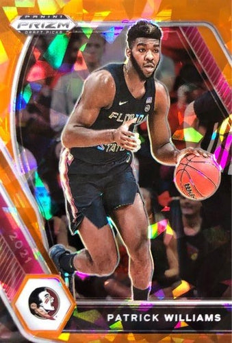 #47 Patrick Williams - Florida State Seminoles - 2021 Panini Prizm Draft Picks - Orange Ice Basketball