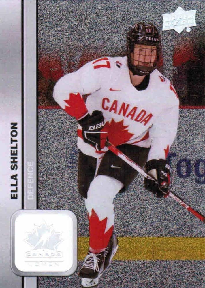 #47 Ella Shelton - Canada - 2023 Upper Deck Team Canada Juniors - Patterned Foilboard Hockey