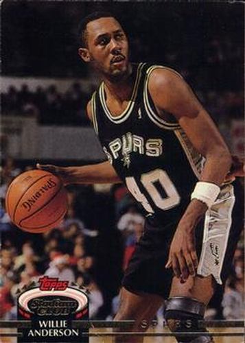 #47 Willie Anderson - San Antonio Spurs - 1992-93 Stadium Club Basketball