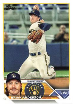 #480 Brian Anderson - Milwaukee Brewers - 2023 Topps Baseball