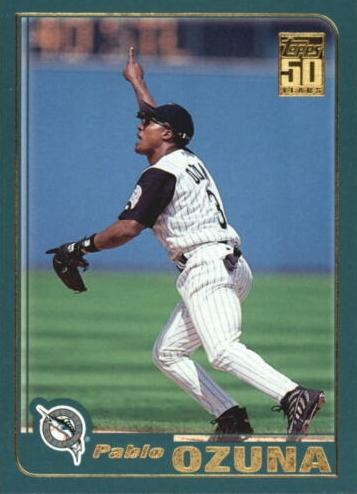 #480 Pablo Ozuna - Florida Marlins - 2001 Topps Baseball