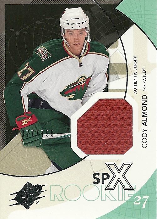 #161 Cody Almond - Minnesota Wild - 2010-11 SPx Hockey