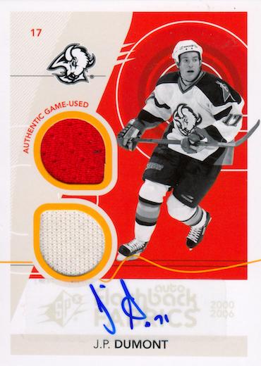 #241 J.P. Dumont - Buffalo Sabres - 2010-11 SPx Hockey