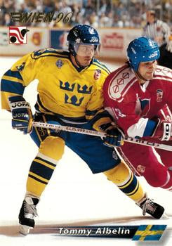 #43 Tommy Albelin - Sweden - 1996 Semic Collections Wien-96 Hockey