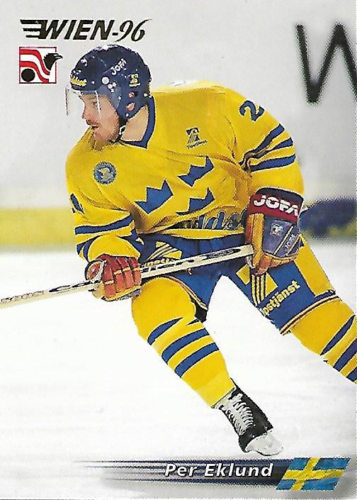 #69 Per Eklund - Sweden - 1996 Semic Collections Wien-96 Hockey