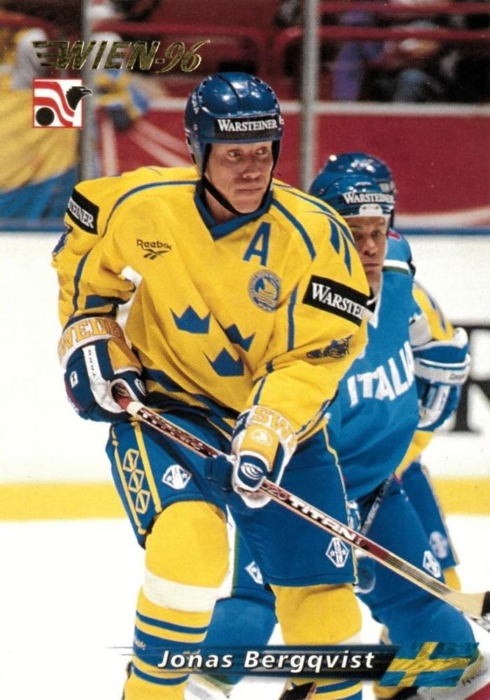 #71 Jonas Bergqvist - Sweden - 1996 Semic Collections Wien-96 Hockey