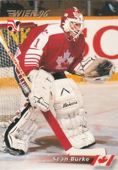 #77 Sean Burke - Canada - 1996 Semic Collections Wien-96 Hockey