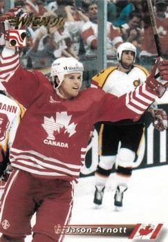 #97 Jason Arnott - Canada - 1996 Semic Collections Wien-96 Hockey
