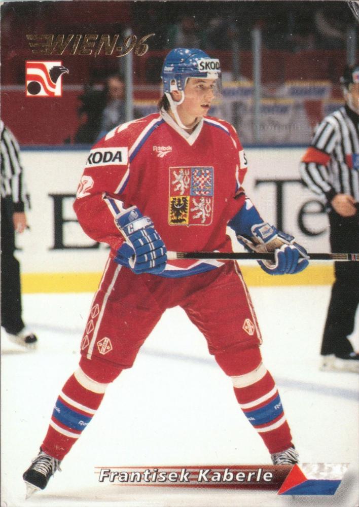 #106 Frantisek Kaberle - Czech Republic - 1996 Semic Collections Wien-96 Hockey