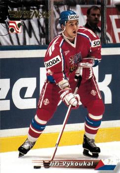 #107 Jiri Vykoukal - Czech Republic - 1996 Semic Collections Wien-96 Hockey