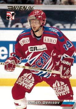 #155 Dmitri Denisov - Russia - 1996 Semic Collections Wien-96 Hockey