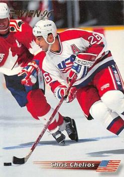 #159 Chris Chelios - USA - 1996 Semic Collections Wien-96 Hockey