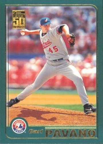 #481 Carl Pavano - Montreal Expos - 2001 Topps Baseball
