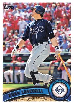 #340a Evan Longoria - Tampa Bay Rays - 2011 Topps Baseball