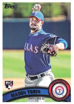 #343 Mason Tobin - Texas Rangers - 2011 Topps Baseball