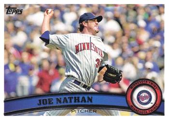 #366 Joe Nathan - Minnesota Twins - 2011 Topps Baseball