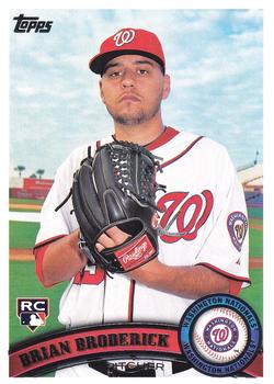 #368 Brian Broderick - Washington Nationals - 2011 Topps Baseball