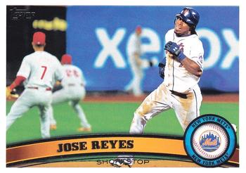 #380a Jose Reyes - New York Mets - 2011 Topps Baseball