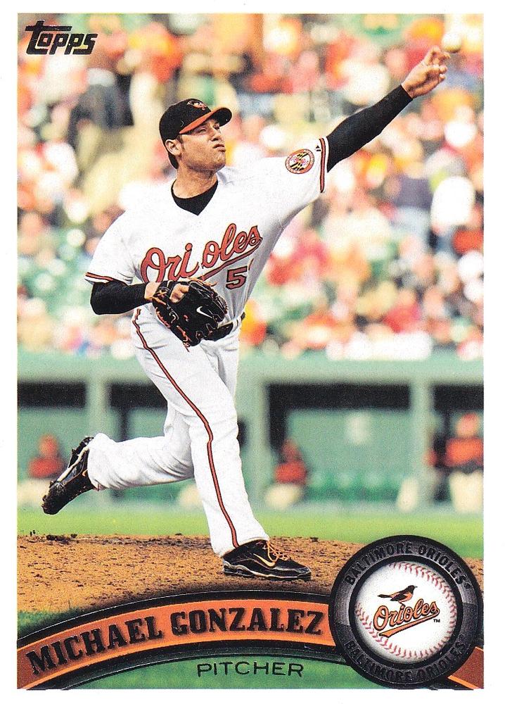 #381 Michael Gonzalez - Baltimore Orioles - 2011 Topps Baseball
