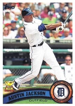 #394 Austin Jackson - Detroit Tigers - 2011 Topps Baseball